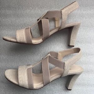 Impo T Strap Heels Beige Tan Unworn 8.5 M